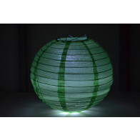 Papír lampion LED 50cm zöld