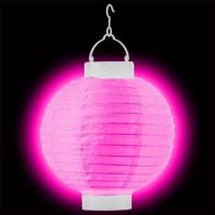 Világító lampionok LED 20cm rózsaszín