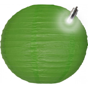 Papír lampion LED 30cm zöld